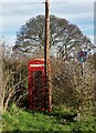 Old telephone kiosk in West Halton