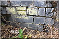 Benchmark on railway bridge over Bridge Road