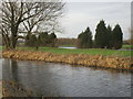 The Grantham Canal and golf course lake