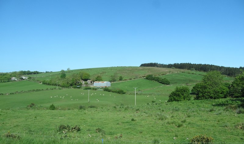 Forestry road running north from the... © Eric Jones :: Geograph Ireland