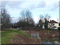 TQ4190 : River Roding next to Chigwell Road by Marathon