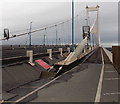 ST5690 : Support cables at the English end of the M48 Severn Bridge near Aust by Jaggery