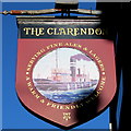 The Clarendon pub name sign, Runcorn