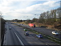 SJ8044 : M6 west of Keele Services by Jonathan Hutchins