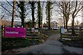 A pedestrian entrance to the North Devon District Hospital