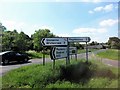 Direction signs at the cross roads of Glenanne Road and Bessbrook Road