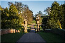 SK3820 : The gates at Staunton Harold by Oliver Mills