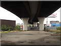 SE3132 : Under the A61 viaduct in Hunslet by Stephen Craven