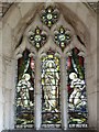 Stained glass window, Woolstone church