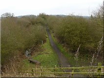 SK8336 : Old railway line at Stenwith by Alan Murray-Rust