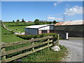 Private lane linking drumlin-top farmstead to the Ballymoyer Road