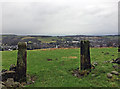 Stone gateposts above Tillicoultry