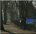 SK5603 : Railings along Westcotes Park by Mat Fascione