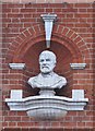 Walthamstow Central Library, High Street, E17 - bust of Andrew Carnegie