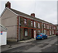 Row of stone houses, Duke Street, Maesteg