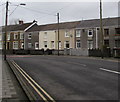 Houses at a bend in Bridgend Road, Maesteg