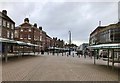 Newcastle-under-Lyme: market on High Street