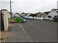 SZ1491 : Southbourne: roadworks on the pavement of Ferry Road by Chris Downer