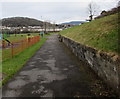 Path into a recreation ground, Garth, Maesteg