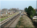 Railway looking east towards Abbey Wood station