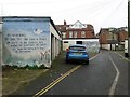 Boscombe: philosophical artwork on a Walpole Lane garage