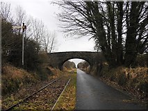 N3346 : Bridge & Disused Signal on the Athlone to Mullingar Cycleway by JP
