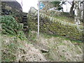 Steps up from Sowerby Bridge Bridleway 4 to High House Lane