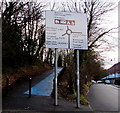 Directions sign facing Bridge Street Newbridge