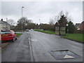 Bus stop and shelter on Wykin Road, Hinckley