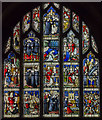 SO9445 : Stained glass window, Pershore Abbey by Julian P Guffogg