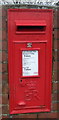 Close up, Elizabeth II postbox on Wykin Road, Hinckley