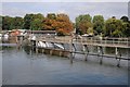 Molesey Weir on the River Thames