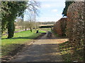 Track to road at Albury Farm