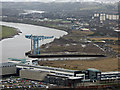 Clydebank College and Titan crane from the air