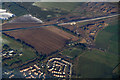 The new Aberdeen bypass at Derbeth, Kingswells, from the air