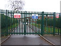 School gates, Higham Lane School