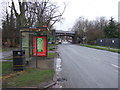 Bus stop and shelter on Hinckley Road (A47)