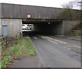SS8181 : North side of the M4 motorway bridge, North Cornelly by Jaggery