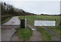 Ty Tanglwyst Farm access road, North Cornelly