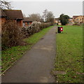 Path beyond the northwest end of Elmgrove Road East, Hardwicke