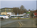 Roundabout at the junction of Neville Road and Cartmell Drive