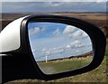 SK2683 : Burbage Moor and a wing mirror by Neil Theasby