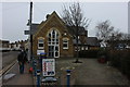 Queenborough library and Castle Cafe sign