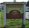 Sign for the Tollgate public house