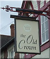 Sign for the Old Crown public house, Hawkesbury