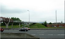 J3273 : Footbridge spanning the Westway by Eric Jones