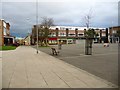 NZ2960 : Pedestrian shopping square, off Cotemede by Christine Johnstone