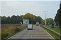 Approaching South Petherton Roundabout, A303