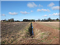 Drainage ditch and footpath between Sandy Lane and Black Moor Road, Mawdesley