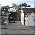 Entrance to Axminster railway station